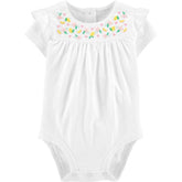 Enterizo Blanco de Punto-12 meses